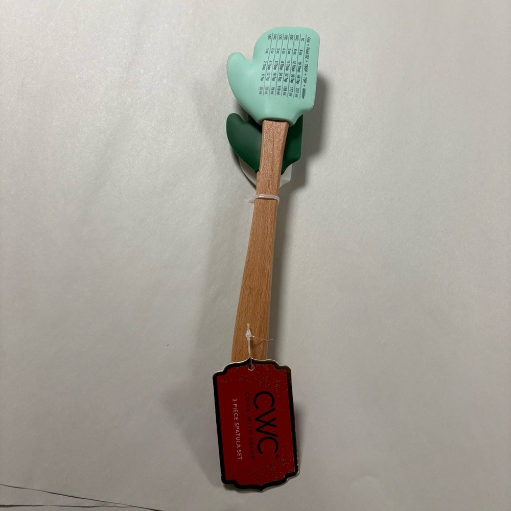 CWC Holiday Spatula Set with Bamboo Handles Set 3 NWT - Picture 2 of 8